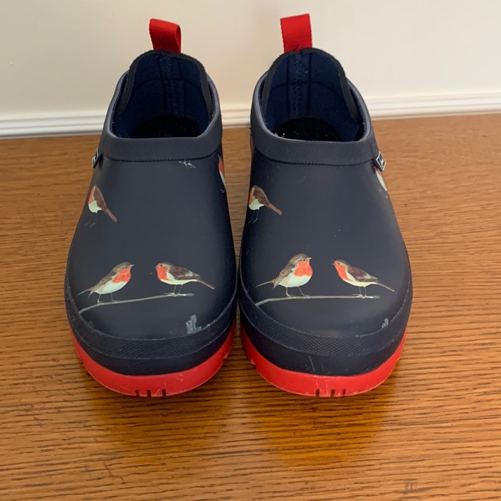 Joules Bird pop-ons rain shoes